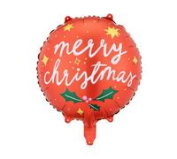Ballon aluminium Merry Christmas 45 cm - Rouge
