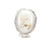 ballon aluminium oh baby 37.5x53cm nacré - fb193