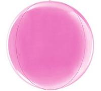 ballon aluminium orbz rond 38cm fuchsia - grabo 74101f-p Rose G