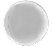 ballon aluminium orbz rond argent 38 cm - grabo 74109s-p Gris G