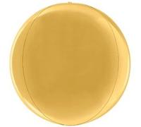 ballon aluminium orbz rond or 38 cm - grabo 74112g5-p Jaune G