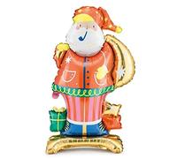 Ballon en aluminium Père Noël rouge 63 x 106 cm