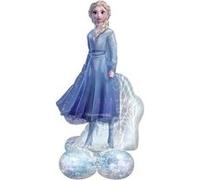 ballon aluminium reine des neiges 2 elsa 76x137cm - amscan 4310011 Bleu G
