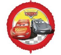 ballon aluminium rond cars 45cm rouge - générique lcar93862 Rouge G