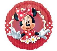 ballon aluminium rond fou de minnie 45cm rouge - amscan 2481301 Rouge G