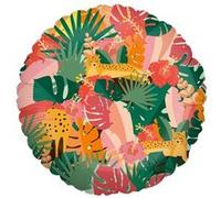 ballon aluminium rond jungle tropicale 46cm - grabo g78091-p Multicolore G