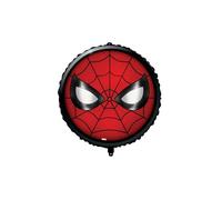 ballon aluminium rond spiderman masque 45cm rouge - générique lspi94995 Rouge G
