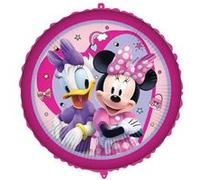 ballon aluminium rond minnie 45cm rose - générique lmin93837 Rose G