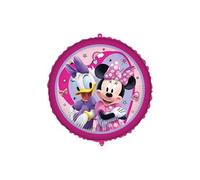 ballon aluminium rond minnie 45cm rose - lmin93837