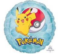ballon aluminium rond pokemon - amscan 3633201 Bleu G