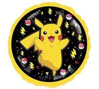 ballon aluminium rond pokémon pikachu 43cm noir - générique 1-10126 Noir G