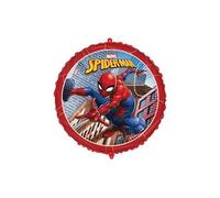 ballon aluminium rond spiderman crime 45cm rouge - 193045