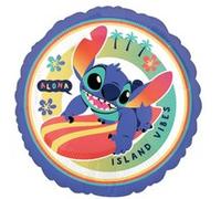 ballon aluminium rond stitch island vibes 45cm - générique 4661601