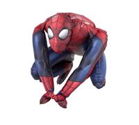 Amscan ballon Spider man boys 38 cm papier aluminium bleu/rouge Blauw