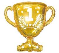 ballon aluminium trophée coupe champion 55cm or - générique 008balm Jaune G