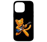 Ballon Amusant Chat Jouant de la Guitare Rock Star Rock'n Roll Coque pour iPhone 14 Pro Max