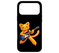 Ballon Amusant Chat Jouant de la Guitare Rock Star Rock'n Roll Coque pour iPhone 17 Pro Max