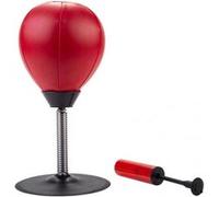 Engelhart - 704015 - Punching Ball de Bureau - Sac de Frappe Anti-Stress - Simili Cuir - Taille 17 cm x 34 cm - Mini Punching-Ball - Ballon d' Entraînement - Anti Stress - Livré avec Pompe