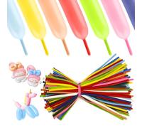 Ballon Arc-En-Ciel Gonflable - Mariage, Baptême, Animaux, Joyeux Anniversaire, Multicolore, Long, Sculpture, Latex - Mats Magiques 100 Pièces