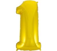 Ballon B&C chiffre 1 or 92cm (Fête - Ballons)