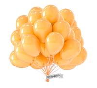 Ballon Beige Bio • 50 Pièces • Made in EU • Certifiés Durables • 100% Latex Naturel • Ø34cm • Adapté à l'Hélium • Baudruche • Anniversaire • Abricot