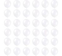 Ballon Blanc,36 Pièces 12 Pouces Ballons de Baudruche,Ballon Anniversaire,Ballons Blanc en Latex Mat Helium Gonflable de Fete,Mariage,Baby Shower,Anniversaire Decoration pour Femmes Garçons