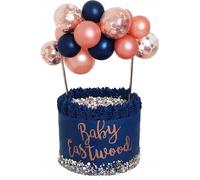 Ballon Bleu Marine Cake Topper Décoration D'anniversaire