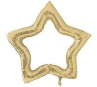 ballon cadre photobooth gonflable étoile doré - sud trading cd8592 Jaune