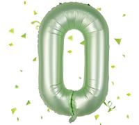Ballon Chiffre 0,Ballons 0 an Vert Saug,Ballons 0 Ans Anniversaire Numero 0 Hélium Ballons,101cm Chiffre 0 Decoration Pour Garçons Filles Anniversaire Fête