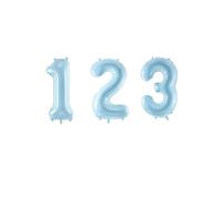 Ballon Chiffre 1 Bleu ciel 86cm