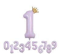 Ballon Chiffre 1 Helium Anniversaire Macaron Violet Chiffres 1 ans Vert Ballon Numéro 1 ans Birthday XXL 100cm