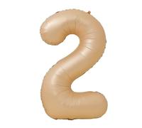 Ballon Chiffre 2 Kaki Anniversaire Numero 2 Deco Birthday, Number 2 Ballon Party Deco Soutenir helium - 100CM