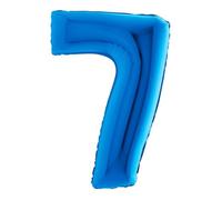 ballon aluminium chiffre 7 102cm bleu - grabo 007b-p Bleu G