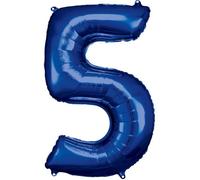 Ballon chiffre - Amscan - Numéro 5 - Aluminium - 58 x 86 cm - Hélium