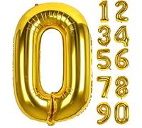 Ballon Chiffre Anniversaire 0 Or,Numéro 0 Feuille Géante Hélium Ballons Gonflables XXL Grand Ballon 0 Numérotés Garçon Fille Homme Femme D'anniversaire Décoration pour Fête Mariage Célébrations
