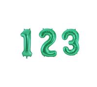 Ballon aluminium vert métallique chiffre 86 cm - Chiffre 5