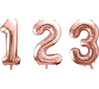 Ballon Chiffres-Ballon d'anniversaire rose 86 cm
