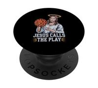 Ballon chrétien de Basket-Ball Religieux Jésus Christ PopSockets PopGrip Adhésif