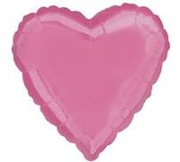 ballon coeur 43cm vieux rose Rose G