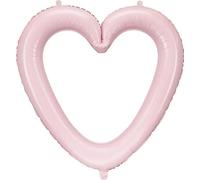 Ballon Coeur cadre rose 86cm