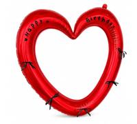 Ballon Cœur Aluminium Saint-Valentin | Construction robuste, Ballon décoratif, Anniversaire intime, Pour anniversaires