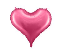 Ballon cœur en aluminium PartyDeco 75 x 645 cm rose