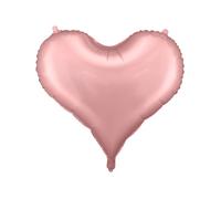 Ballon cœur en aluminium PartyDeco 75 x 645 cm rose clair