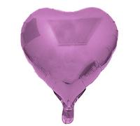 Ballon cœurs et étoiles En forme de cœur rose foncé