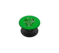 Ballon d'anniversaire garçon 4 Ans Dinosaure 4ème Anniversaire PopSockets PopGrip Adhésif