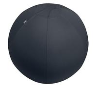 Ballon d'assise Leitz Ergo Active, fonction anti-basculement, alternative ergonomique à la chaise de bureau, diamètre 75 cm, housse en tissu, pompe à air manuelle, 2 bouchons, Gris Foncé, 65430089