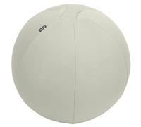 Ballon d'assise Leitz Ergo Active, fonction anti-basculement, alternative ergonomique à la chaise de bureau, diamètre 55 cm, housse en tissu, pompe à air manuelle, 2 bouchons, Gris Clair, 65410085