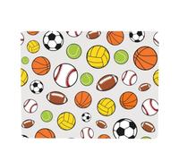 Ballon de Baseball de Football, Tapis de Protection en Caoutchouc pour Couvercle de Micro-Ondes, 46 x 36 cm, résistant à la Chaleur, pour Plan de Travail de Cuisine.