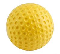 Ballon de baseball en polyuréthane alvéolé pour machines à lancer - Balle de frappe légère jaune vif - Sans danger pour les équipements d'entraînement à lancer rapide en aluminium - 22,9 cm de