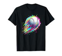 Ballon de Baseball Multicolore pour Fans de Sport, Arc-en-Ciel, Splash T-Shirt
